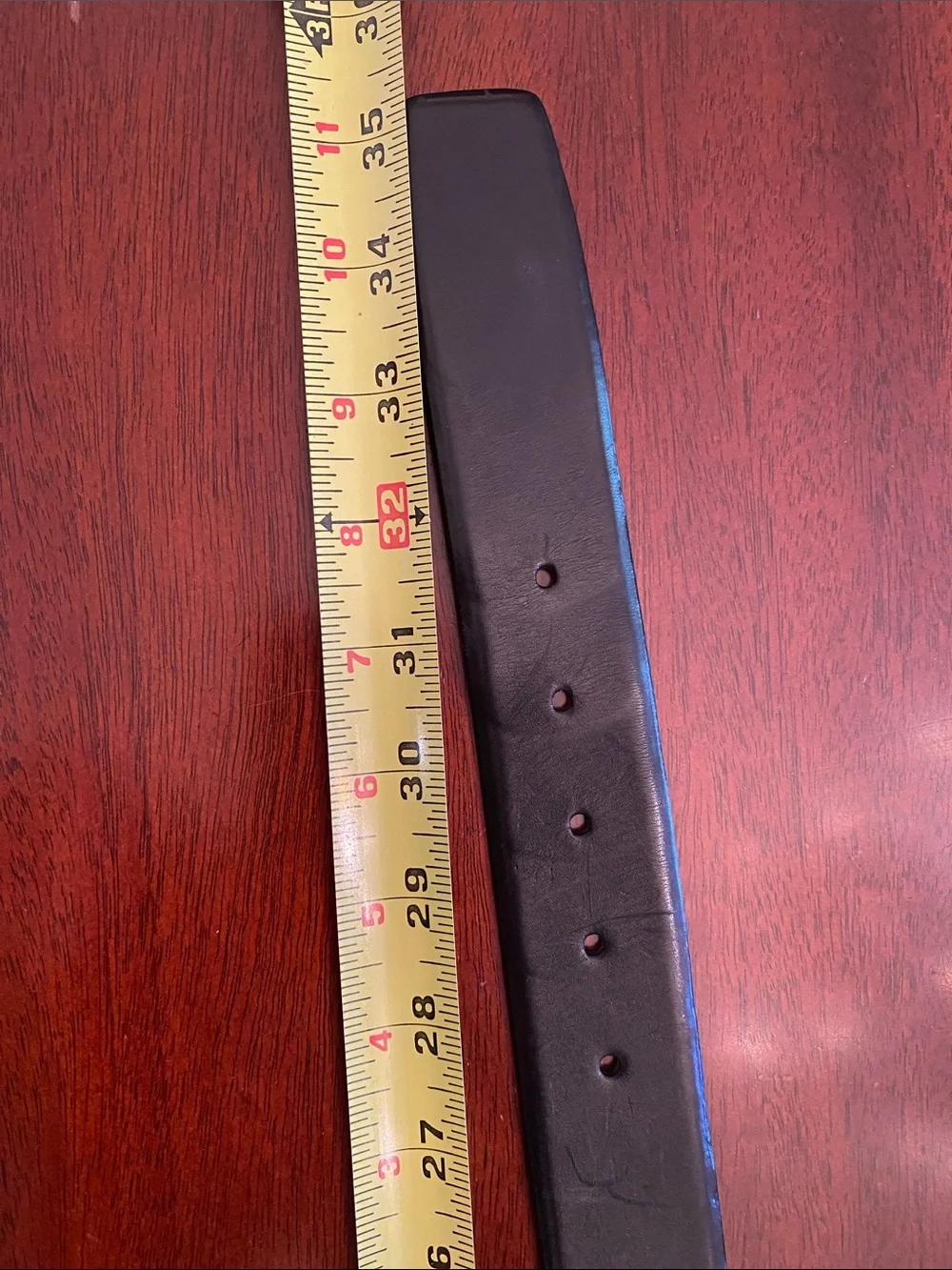 Ralph Lauren Collection Stirrup Buckle Black Leather Belt Size M